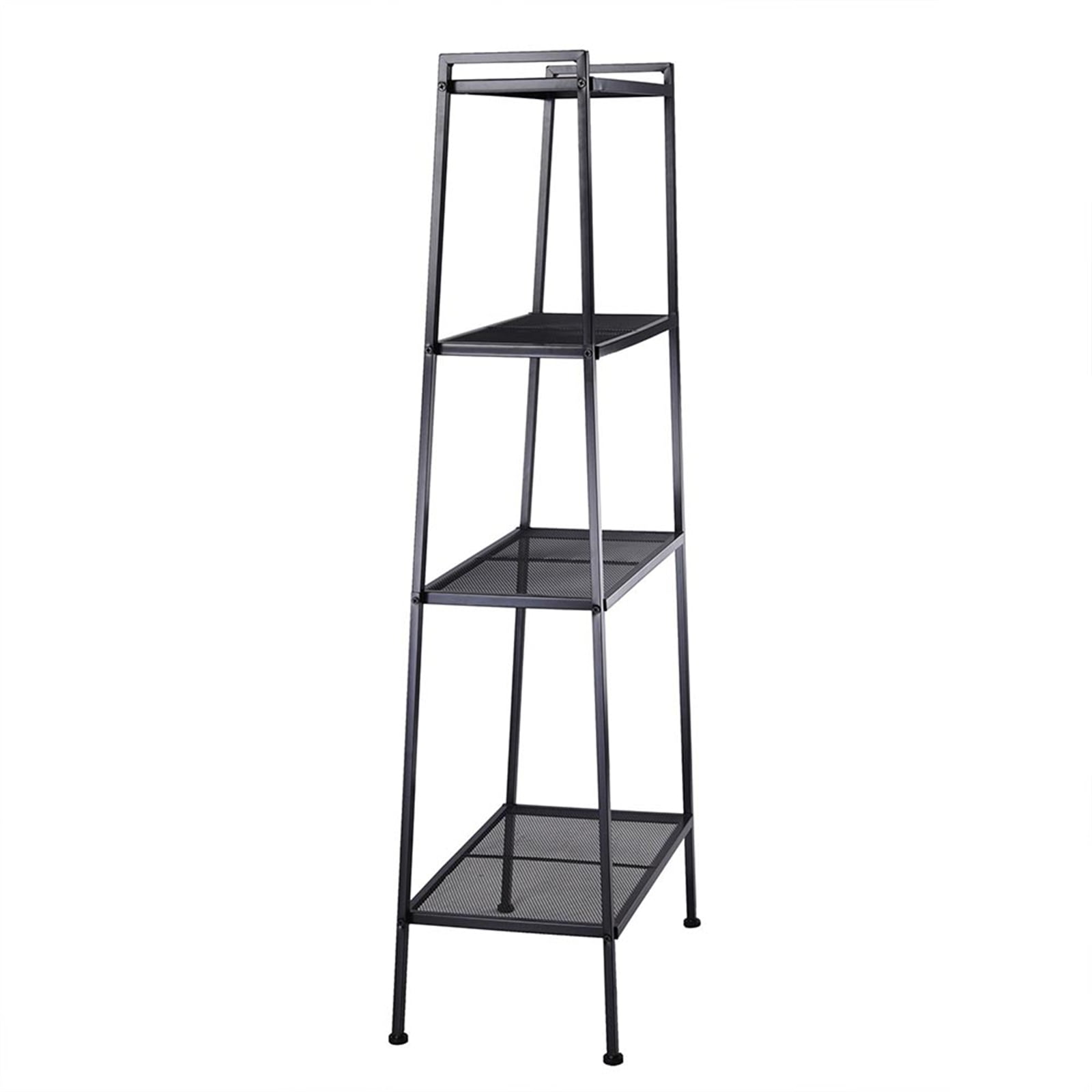 Private Jungle 4-Tier Multipurpose Iron Widen Ladder Bookshelf Plant Storage Organizer Rack, Shelf Display Rack for Home or Office Use (Black) Private Jungle 4-Tier Multipurpose Iron Widen Ladder Bookshelf Plant Storage Organizer Rack, Shelf Display Rack for Home or Office Use (Black)