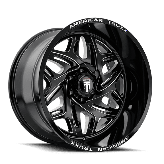 20x10 American Truxx AT1914 Euphoria Black/Milled Wheel 5x5 (-19mm)