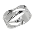 thumbnail image 2 of Atlantis Silvertone Sculptural Bracelet, 2 of 2