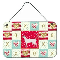 Carolines Treasures CK5704DS812 Siamese modern 1 Cat Love Wall or Door Hanging Prints 8x12 multicolor