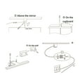 thumbnail image 2 of Amdohai LED Mirror Light Bathroom Cabinet Lights 6000K Make-up Mirror Light Vanity, 2 of 9