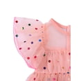 thumbnail image 4 of Kmbangi Baby Short-sleeved Mesh Dress with Colorful Polka Dot Clothing, 4 of 9