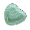 thumbnail image 5 of LOVIVER Handwoven Basket Heart Shaped Storage Basket Kitchen Organizer Storage Bin Imitation Rattan Basket for Dining Table Farmhouse Green, 5 of 8