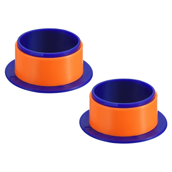 4 Inch Shrink Wrap Handle, 2Pcs Stretch Wrap Dispenser Stretch Film Dispenser Plastic Hand for 76mm Above Core Furniture Wrapping Moving Packing, Dark Blue