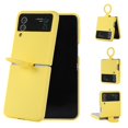 thumbnail image 1 of Macaron Liquid Silicone Phone Case Compatible For Samsung Galaxy Z Flip 4 With Ring Holder, 1 of 2