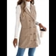 thumbnail image 1 of Vestido de Mujer Color Caqui con Bloques de Color, Otoño, Larga, Rayas, Blazer Falso para Mujer. Caqui XL, 1 of 10