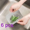 thumbnail image 3 of Square Drain Cover for Shower, 5.7-inch Drain Hair Catcher Flat Silicone Plug for Bathroom and Kitchen, Filter Drain Protection, Flat Strainer Stopper with Suction Cups, 3 of 5