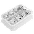 thumbnail image 2 of Ice Stainless Steel Ice Cubes Reusable Whiskey Wine Chilling Stones with Ice Tong Storage Box, 2 of 8