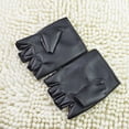 thumbnail image 2 of Par de guantes de estilo punk para hombre, guantes de medio dedo, guantes a prueba de viento para rendimiento (negro), 2 of 5