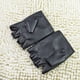 thumbnail image 2 of Par de guantes de estilo punk para hombre, guantes de medio dedo, guantes a prueba de viento para rendimiento (negro), 2 of 5