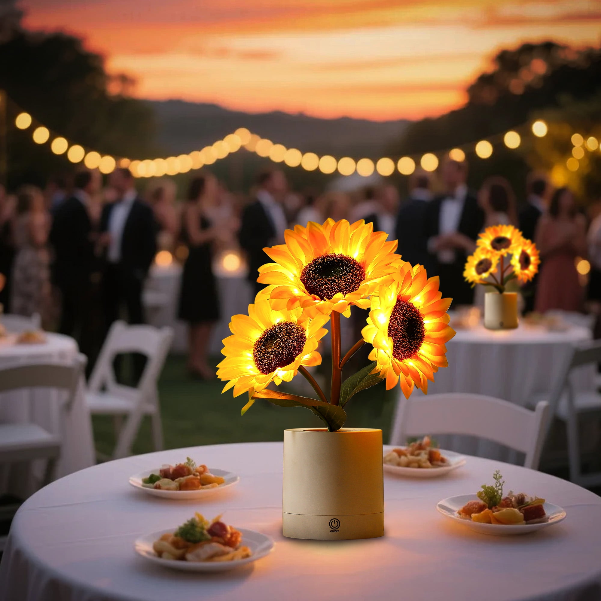 Sunflower Flower Lamp Gifts for Women, Birthday Christmas Ideal Gifts for Women Mom Grandma Girlfriend Friend Wife Anniversary Birthday, Bedroom Bar Coffee Shop Sunflower Night Light Lamp Decor