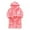 01_Pink, variant on HNMKIU Childrens Long Sleeve Cartoon Rabbit Hooded Warm Robe Pajamas Homewear Bathrobe Kids Robe for Boys Girls 01_Pink,3-4 Years