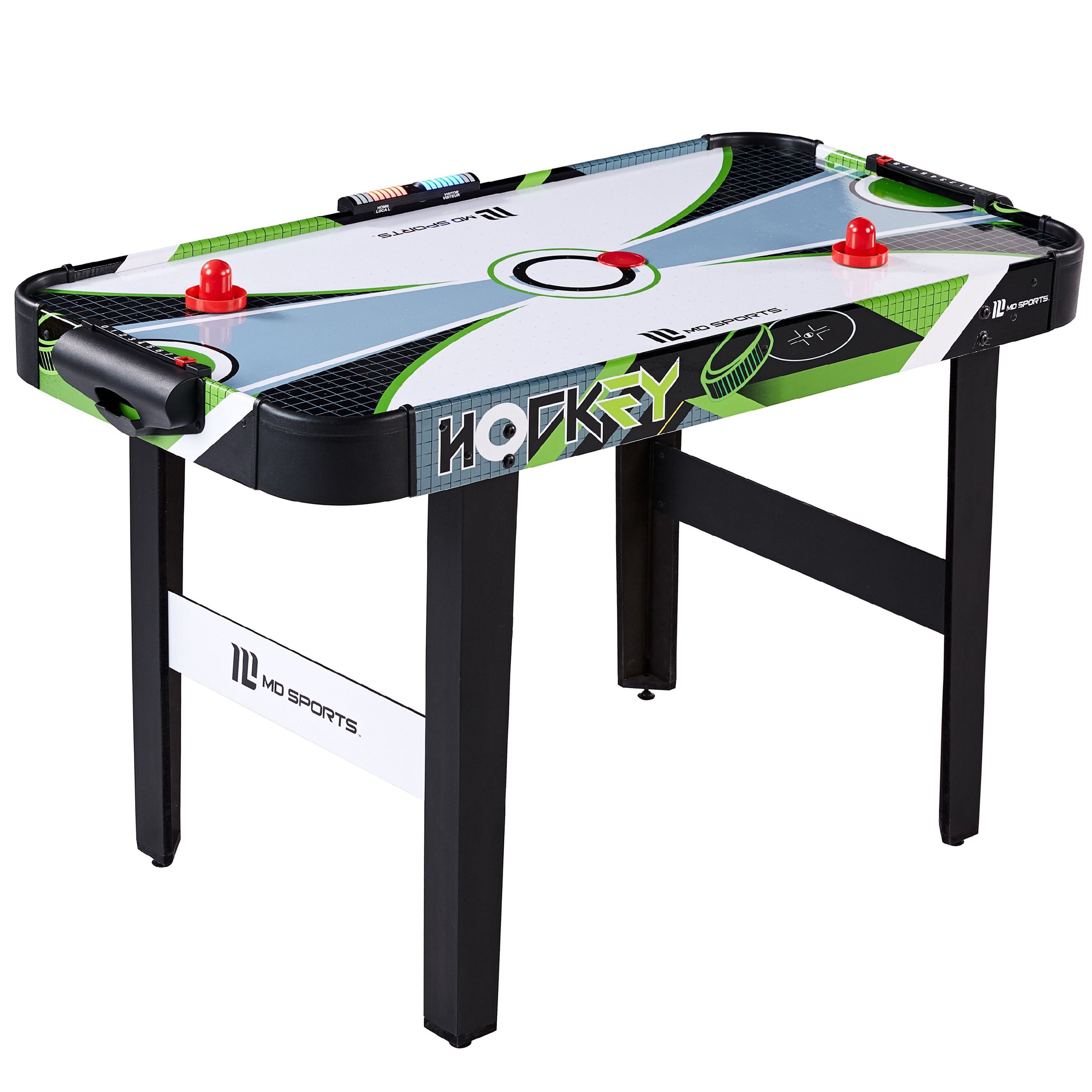 Md Sports 48 Inch Air Powered Hockey Table With Led Electronic