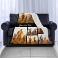 thumbnail image 4 of Custom Blanket with Photos Personalized Text Blankets for Adult Customized for Dad Mom Soft Fleece Throw Blanket Mother's Day Anniversary Valentine 10 Photos A Blankets, 4 of 5