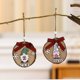thumbnail image 4 of Decoraciones para árboles de Navidad YONGSHENG Gnomo Granja de madera 4 piezas, 4 of 5