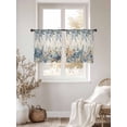 thumbnail image 3 of Blue Eucalyptus Coastal Sheer Curtains 54 Inch Length 2 Panels Set Window Treatments, Beach Starfish Shell Nautical Rustic Rod Pocket Semi Curtains for Living Room/Bedroom/Kitchen, 104"W x 54"L, 3 of 7