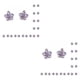 thumbnail image 3 of Jumpingount 10 Uds pendientes colgantes exquisitas flores de cinco pétalos accesorios de de aleación suministros hechos a mano para Type2 NO2, 3 of 6