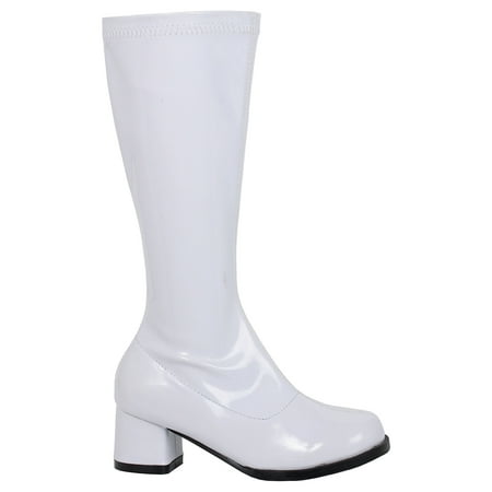 White Dora Go-Go Boots for Girls, Halloween Costume Accessories, 2-3 Shoe Size