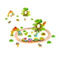 thumbnail image 4 of Set De 40 Piezas, Tren- Dinosaurios, Madera- Infantil- 50 cm Tooky Toy Dinosaur Train Set-Medium, 4 of 4