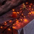 thumbnail image 3 of Luces tipo guirnalda de Halloween BAOLITVINE, 48 L, LED naranja/morado, 6 pies, 3 of 8