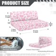 thumbnail image 7 of Uorisanigo Pink Cow Print Rv Couch Cover Camper Must Haves Camper Couch Cover Breathable Couch Cushion Slipcovers for Car Bench (1 Backrest Cover & 1 Bench Cover), 7 of 7