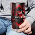 thumbnail image 3 of Personalized Truck Driver Tumbler Custom Name Trucker Travel Coffee Mug Stainless Steel 20oz 30oz Insulated Cup for Truckers Drivers Husband Men Dad Christmas Birthday Fathers Day Trucks Gift, 3 of 6