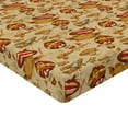 thumbnail image 2 of Ambesonne Vintage Airplane Fitted Sheet 2 Pcs Set, Aviation Style, King, Pale Brown Red Yellow, 2 of 3