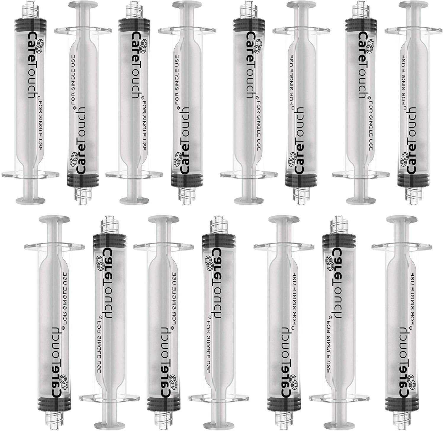 10ml Oral Syringe 15 Syringes with Covers by Care Touch Great for
