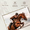 thumbnail image 5 of Elephant Stock Equestrian Show Jumping Wall Art - Horizontal Canvas Wall Art - Hallway Wall Decor - Sports Canvas - Brown And Gray Decor - 12" x 8", 5 of 7