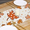 thumbnail image 3 of Utoimkio Thanksgiving Table Runner 13x72 Inch Floral Print Tablecloth Lightweight Fall Table Runner Rectangle Fall Thanksgiving Decorations Dinner Table Decor, 3 of 3