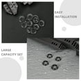 thumbnail image 3 of RUNROTOO 50Ud Protectores De Goma Para Poste De Tendedero En Color Negro Resistentes Y Antideslizantes Para Hogar, 3 of 8