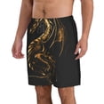 thumbnail image 2 of Kdxio Golden Dragon Tattoo Art Pattern Mens Casual Shorts - Drawstring Summer Beach Sports Shorts for Men, 2 of 5