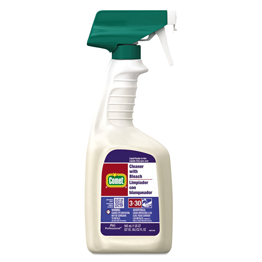 Comet Cleaner with Bleach, 32 oz Spray Bottle, Case of 8