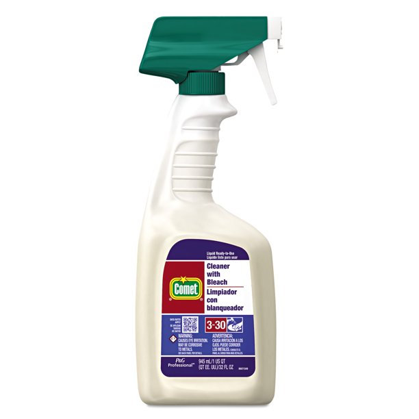 Comet Cleaner with Bleach, 32 oz Spray Bottle, Case of 8