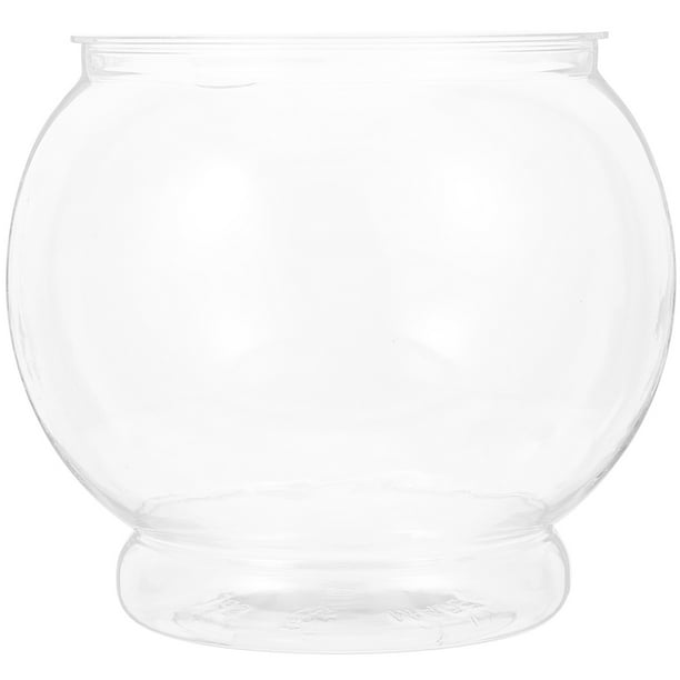 Pecera de mesa, pecera globo, exquisita pecera, recipiente transparente para alimentación de peces