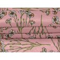 thumbnail image 4 of oneOone Velvet Dusty Pink Fabric Leaves & Flowers Floral Dress Material Fabric Print Fabric By The Yard 58 Inch Wide, 4 of 5