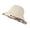 Beige, variant on Womens Brimmed Sun Hat with Floral Pattern Outdoor UV Protection Adjustable Headwear for Beach Travel Beige