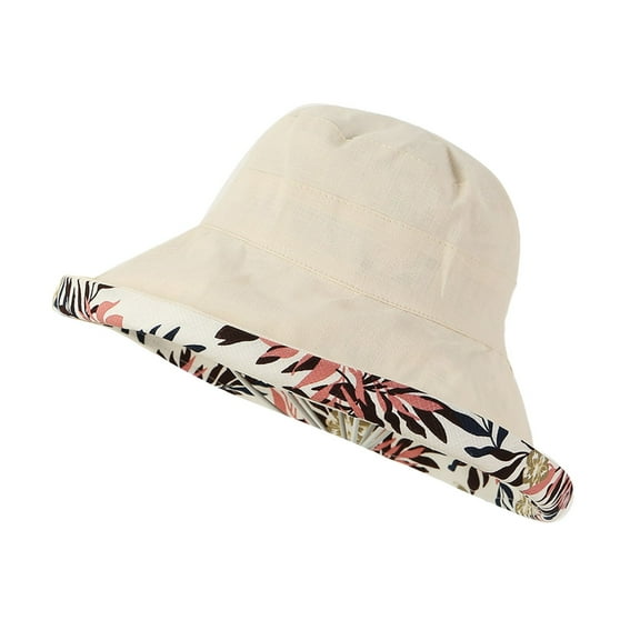 Charmgo Trucker Hat Clearance, Womens Outdoor Solid Sun Hat Flower Printed Casual Elegant Sun Hat Bucket Hat Baseball Cap, Sun Hats for Women Beige