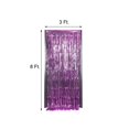 thumbnail image 6 of Efavormart Sparkling Metallic Foil Fringe Curtain 3ft x 8ft - Purple, 6 of 10