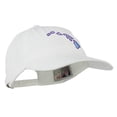 thumbnail image 5 of Hawaii State Map Embroidered Washed Cap - White OSFM, 5 of 5