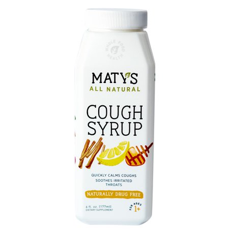 Maty's All Natural Cough Syrup, 6 Oz Bottle