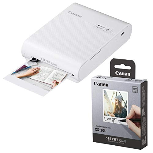 Canon SELPHY Square QX10 Compact Photo Printer, White 