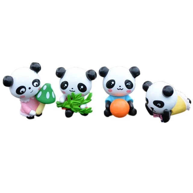 4pcs Resina Miniatura Artesanía Hadas Jardín Suministros Bonsái Adorno