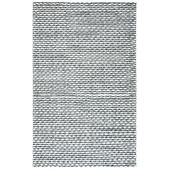 SAFAVIEH Marbella Lorenzo Striped Runner Rug, Charcoal/Ivory, 2'3" x 8'
