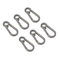 thumbnail image 1 of Spring Snap Hook, Heavy Duty Carabiner Keychain Clip Multipurpose Zinc Alloy Wear   For Travel Silver,Grey, 1 of 8