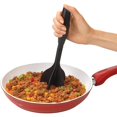 thumbnail image 4 of 2DXuixsh Meat Chopper for Ground Beef Meat Masher for Hamburger Meat Nylon Meat Spatula Chopper Non Stick Hamburger Chopper Mix and Chop Kitchen Tool Green, 4 of 7