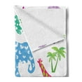 thumbnail image 2 of African Soft Flannel Fleece Throw Blanket, Arrangement of Wild Animal Design Filled with Various Floral Ornamental Forms, Cozy Plush for Indoor and Outdoor Use, 70" x 90", Multi, by Ambesonne, 2 of 5