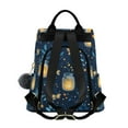 thumbnail image 2 of FORMRS Women's Travel Backpack Purse Anti-Theft Hidden Pockets Casual Shoulder Bag, Blue Fireflies Pattern, 2 of 7