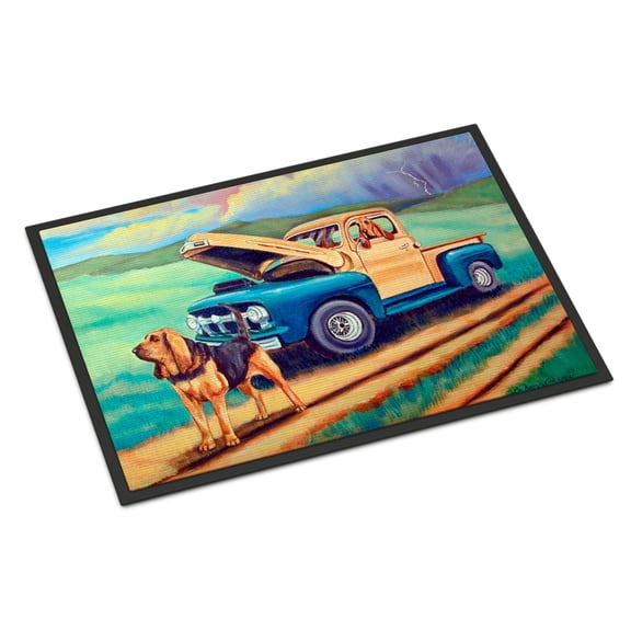 Carolines Treasures 7513MAT Bloodhound Doormat 18x27 27"L x 18"W multicolor