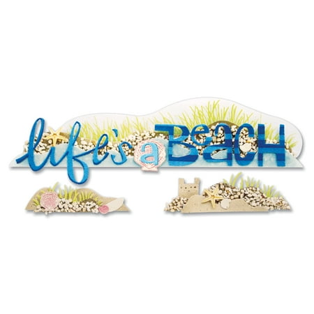 Dimensional Title Waves - Jolee's Boutique Title Waves Dimensional Stickers-Life's A Beach